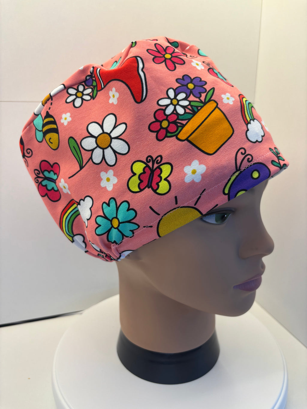 Spring Garden Premium Jersey super soft and smooth cotton theatre scrub hat/cap