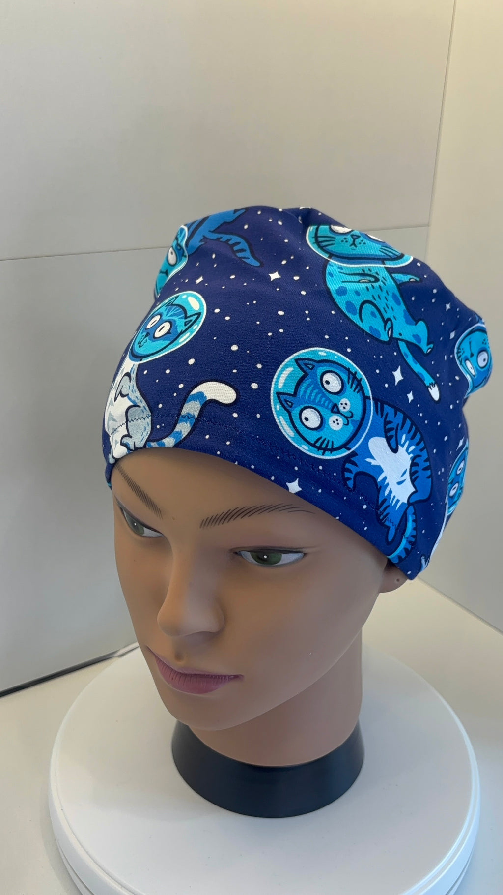 Cats in Space Premium Cotton Jersey super soft theatre scrub hat/cap