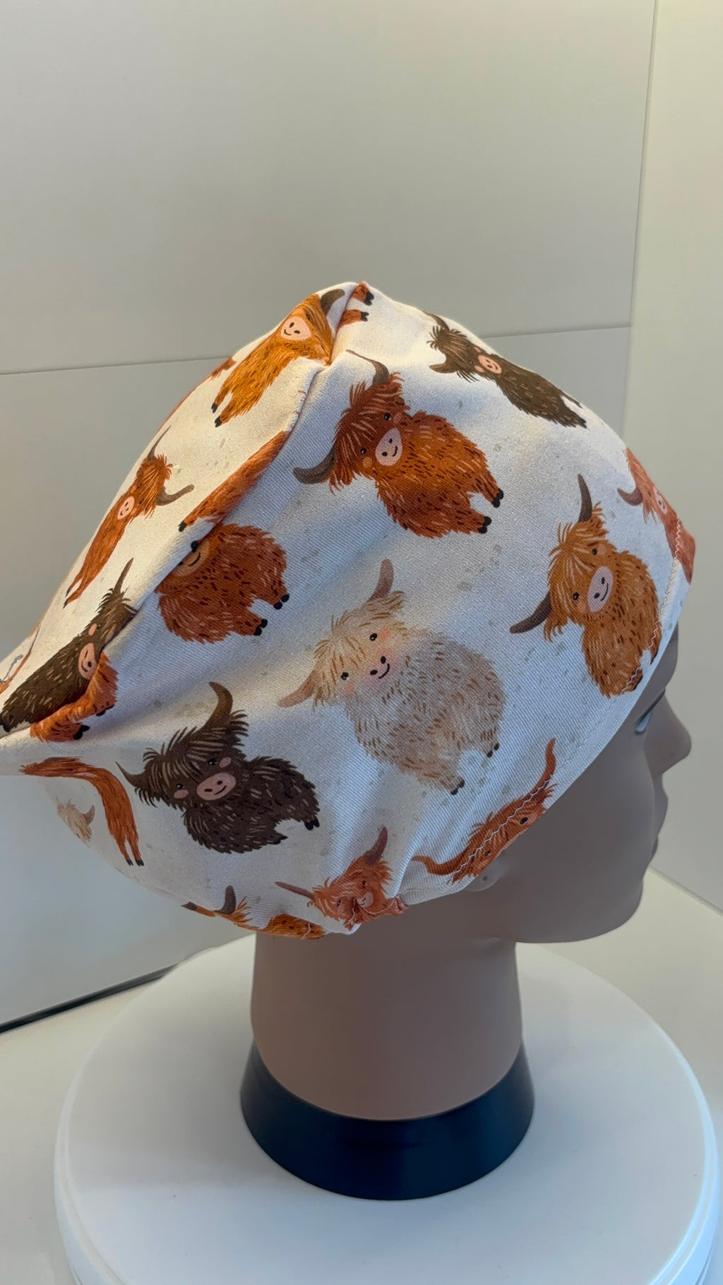 Cheerful Cows Premium Cotton Jersey super soft theatre scrub hat/cap