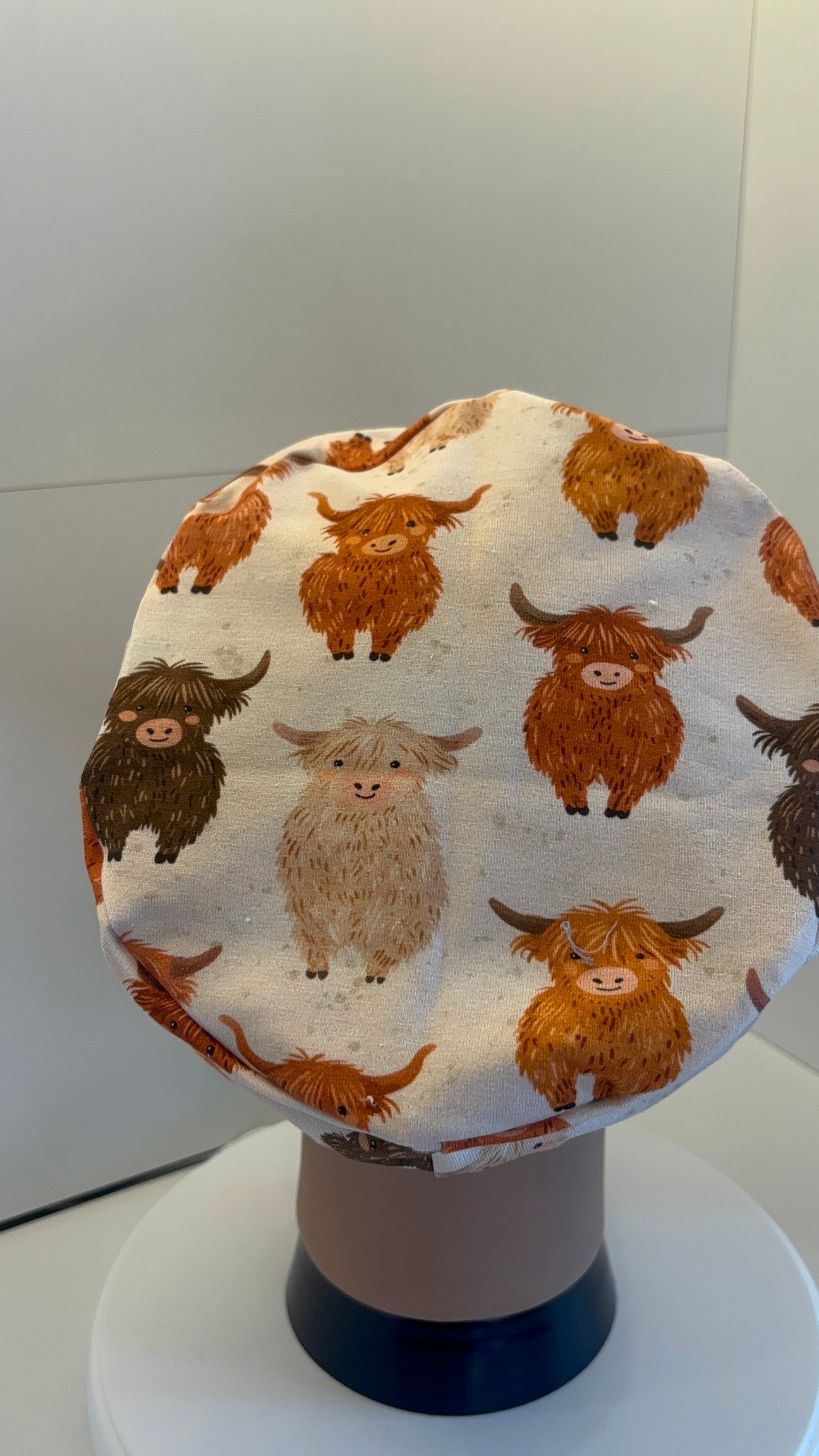 Cheerful Cows Premium Cotton Jersey super soft theatre scrub hat/cap
