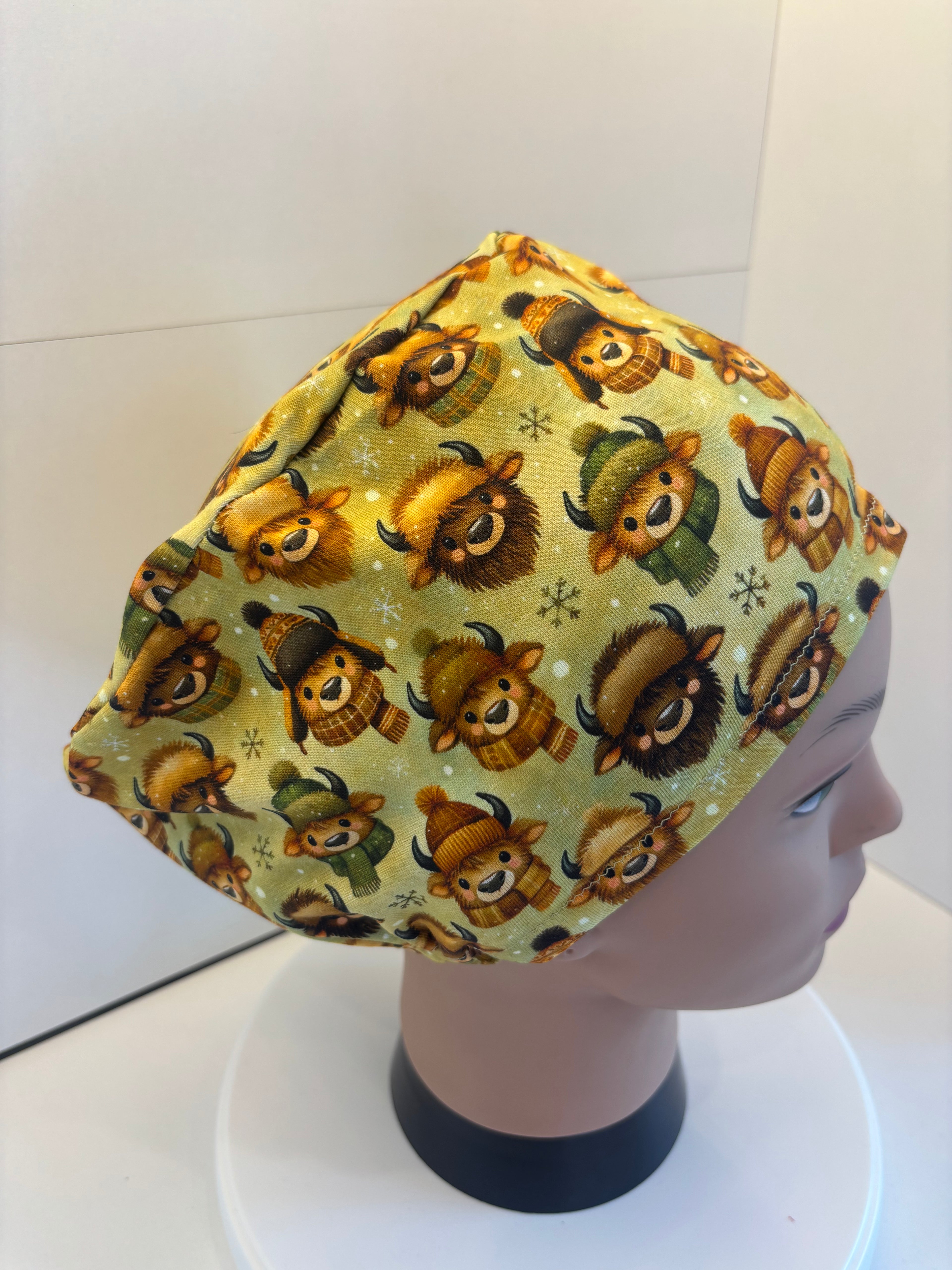 Cosy Cows Premium Cotton Jersey super soft theatre scrub hat/cap