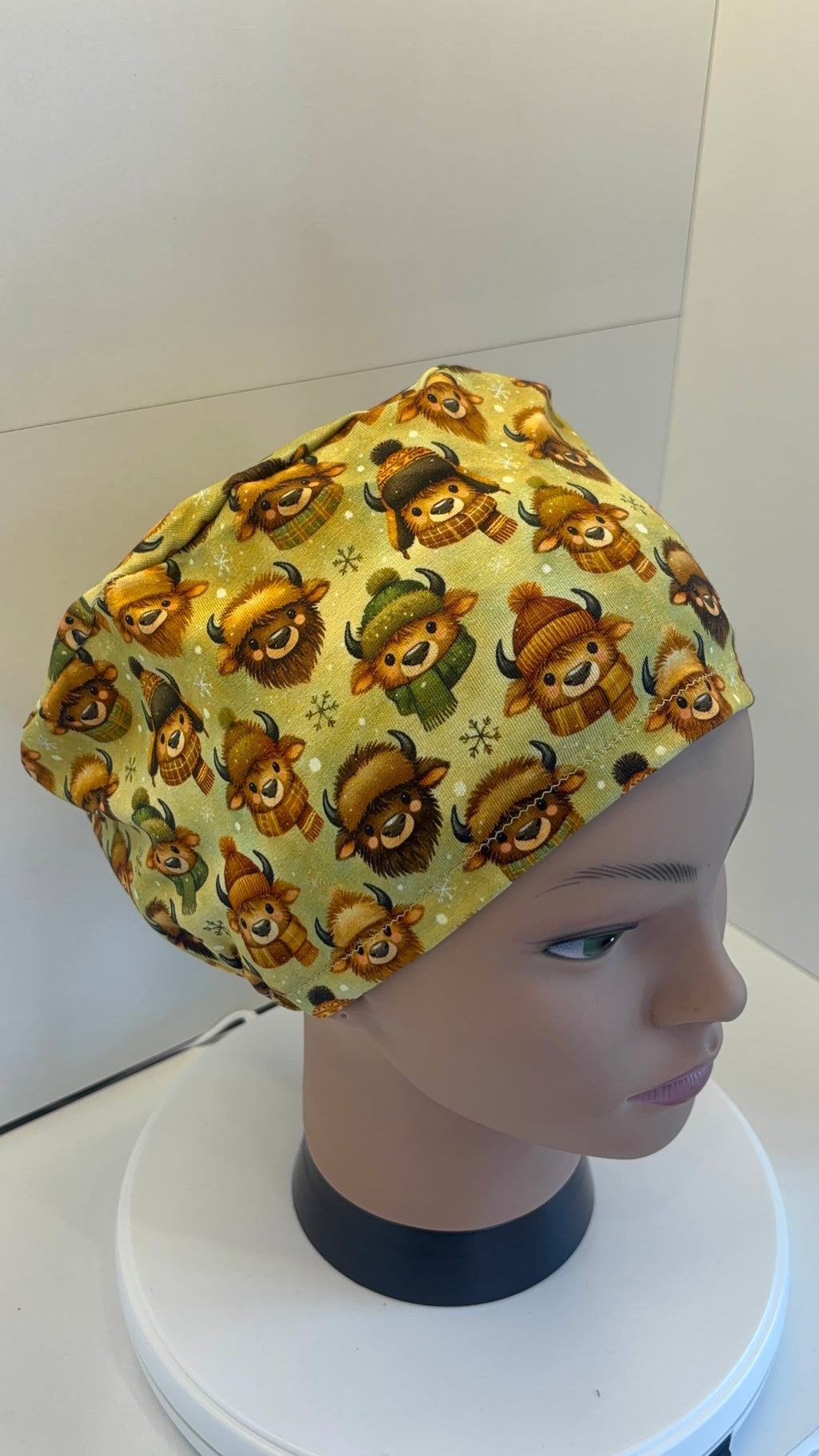 Cosy Cows Premium Cotton Jersey super soft theatre scrub hat/cap