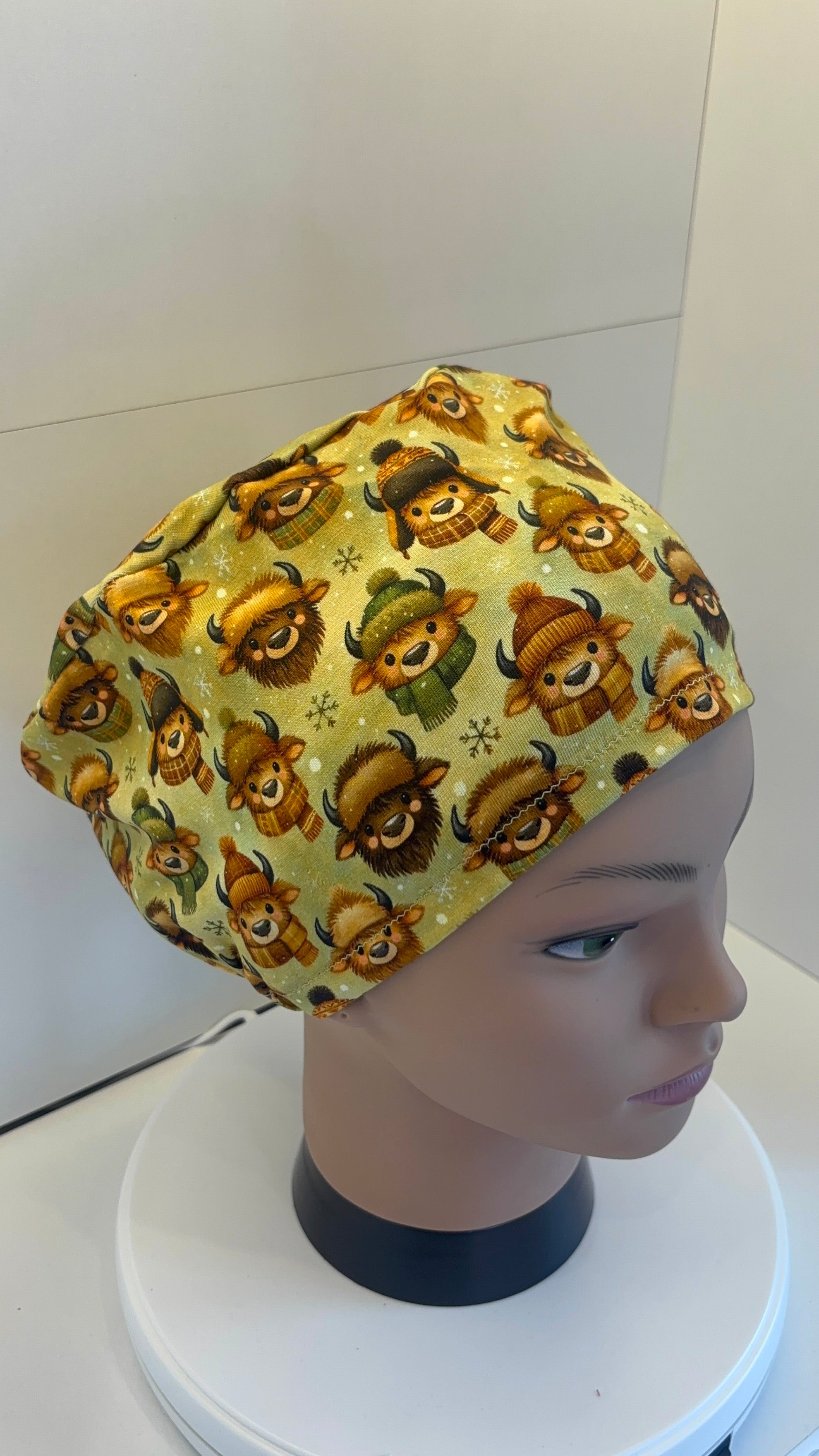 Cosy Cows Premium Cotton Jersey super soft theatre scrub hat/cap