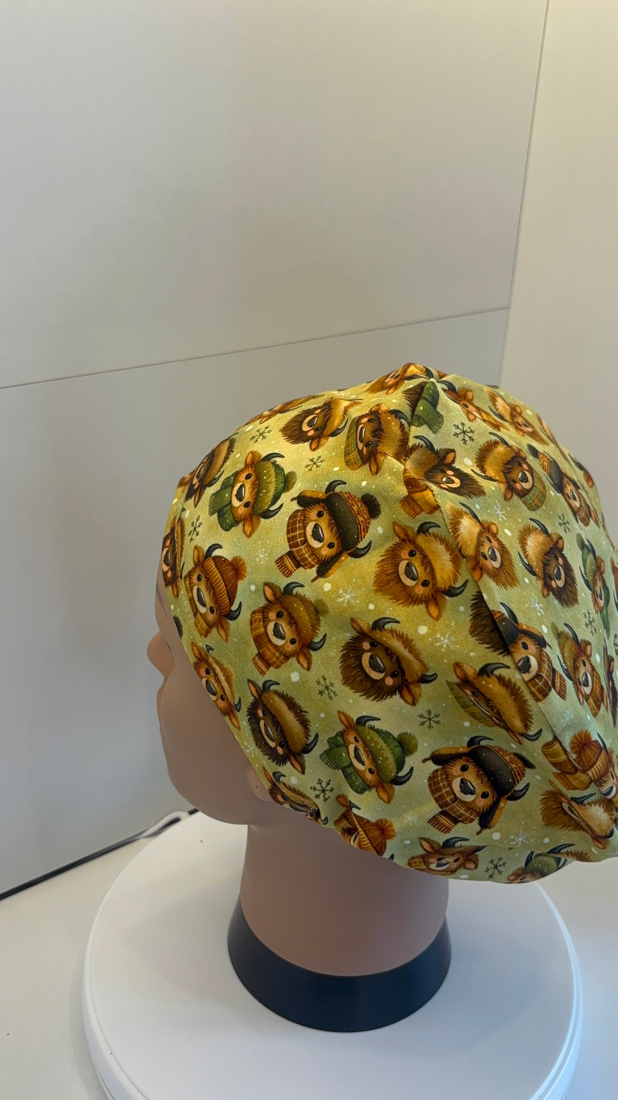 Cosy Cows Premium Cotton Jersey super soft theatre scrub hat/cap