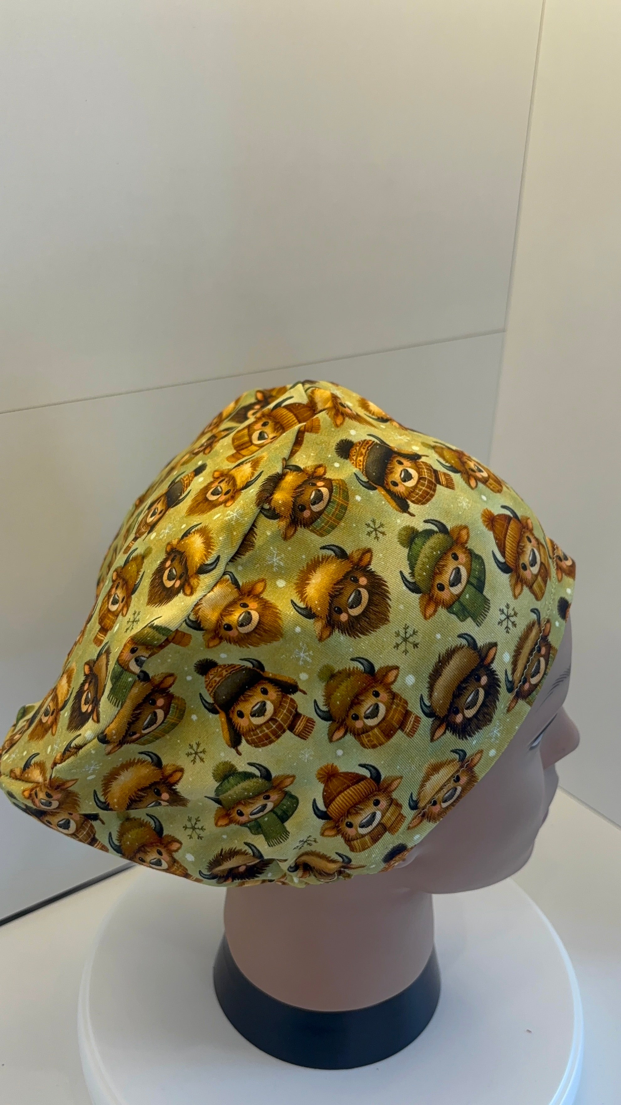 Cosy Cows Premium Cotton Jersey super soft theatre scrub hat/cap