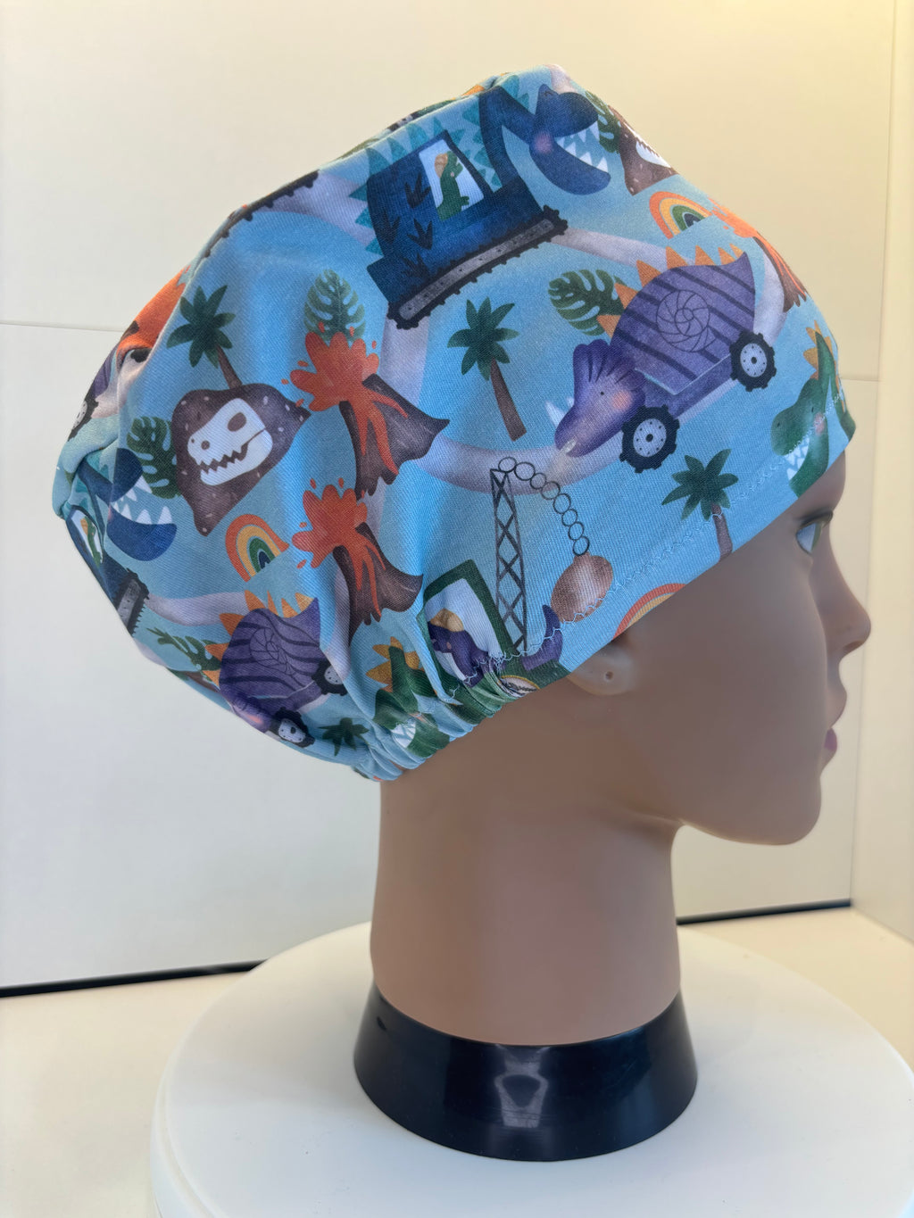 Dino Trucks Premium Jersey super soft and smooth cotton theatre scrub hat/cap.