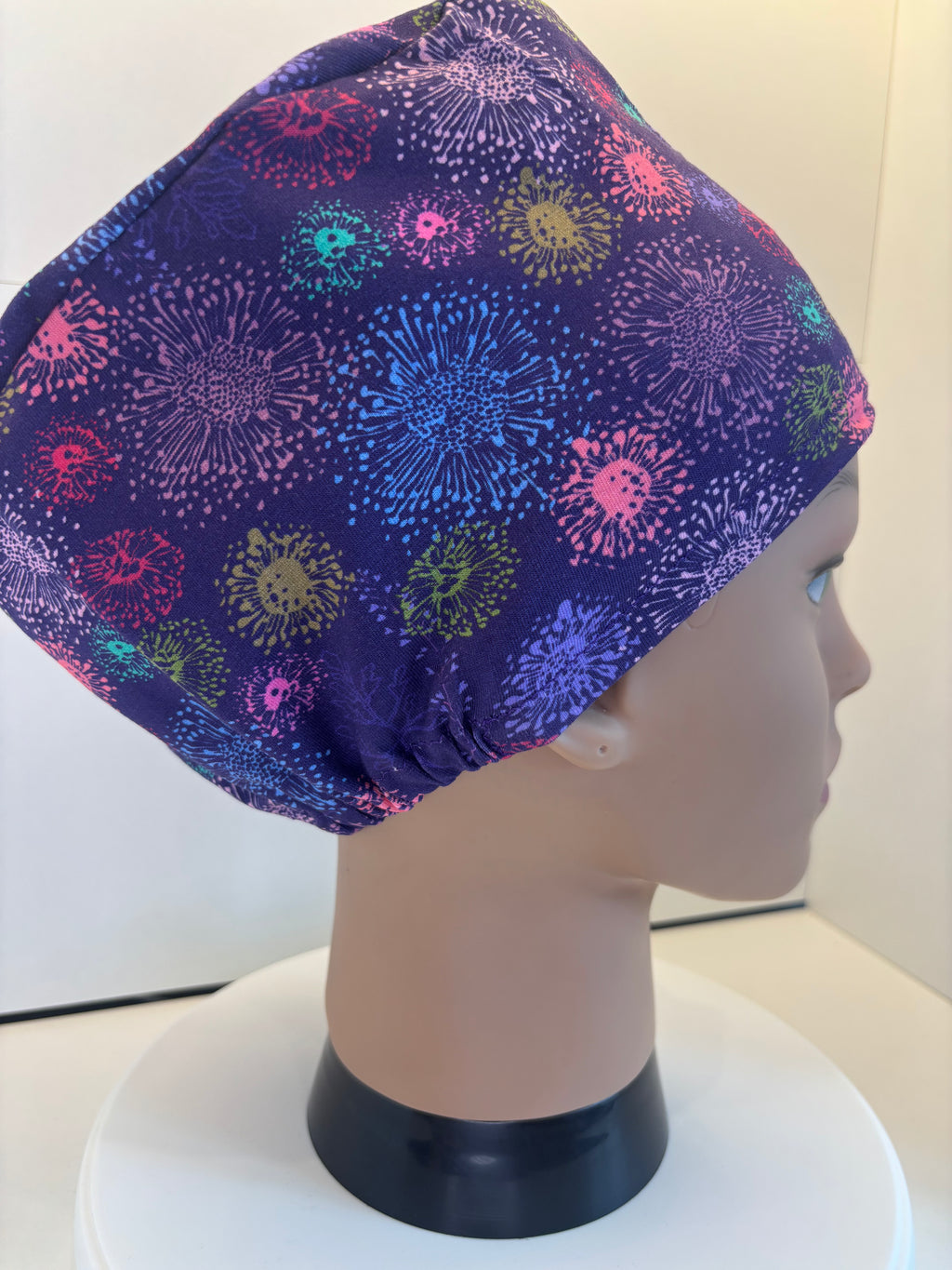Festival Fireworks Premium Jersey Fabric Scrub Cap/Theatre Hat