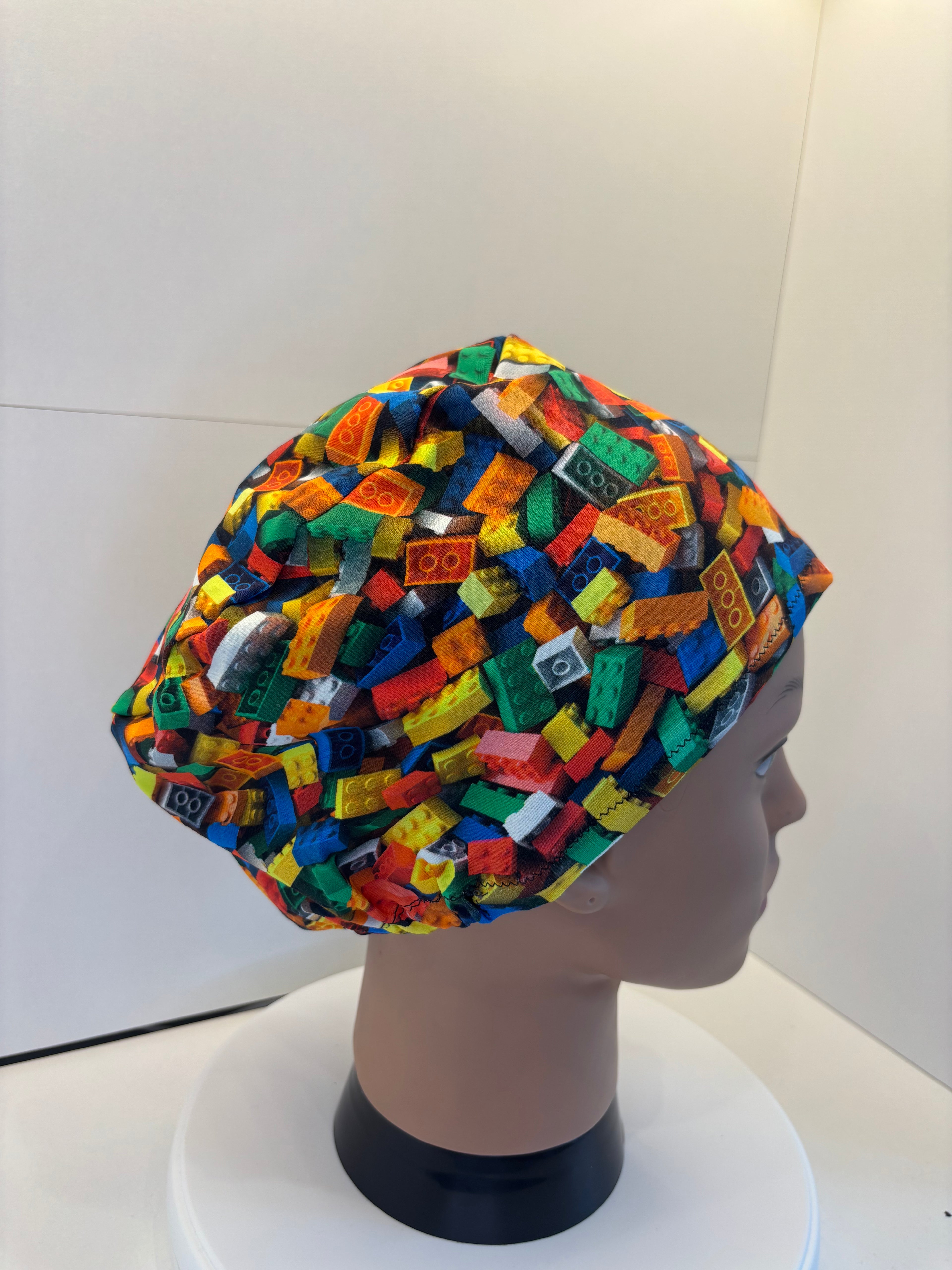 Lego Brick Premium Soft Jersey Fabric Theatre Hat/Scrub Cap
