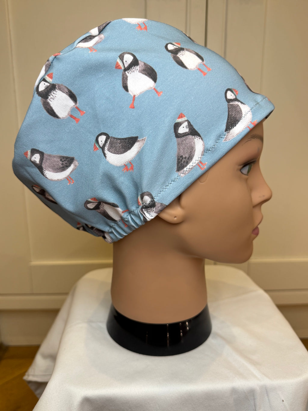 Puffin Colony Premium Jersey super soft and smooth cotton theatre scrub hat/cap
