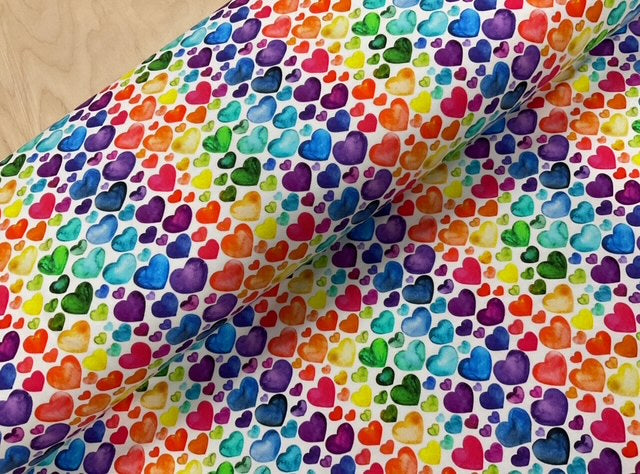 Rainbow Hearts Premium Cotton Jersey super soft theatre scrub hat/cap. Love/ Valentine's Day (Copy)