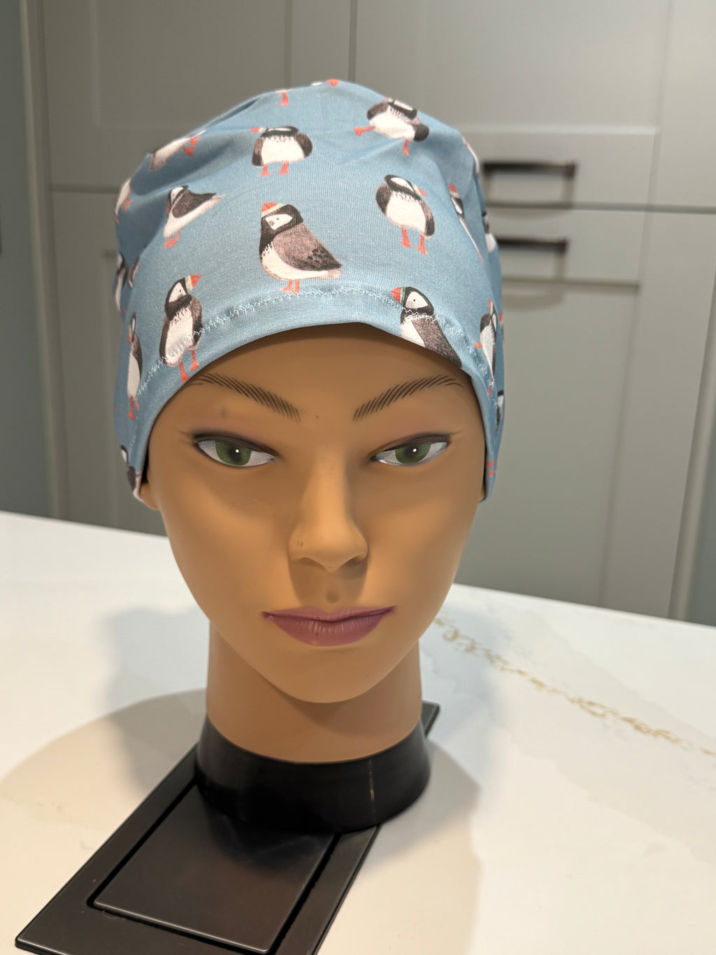 Puffin Colony Premium Jersey super soft and smooth cotton theatre scrub hat/cap