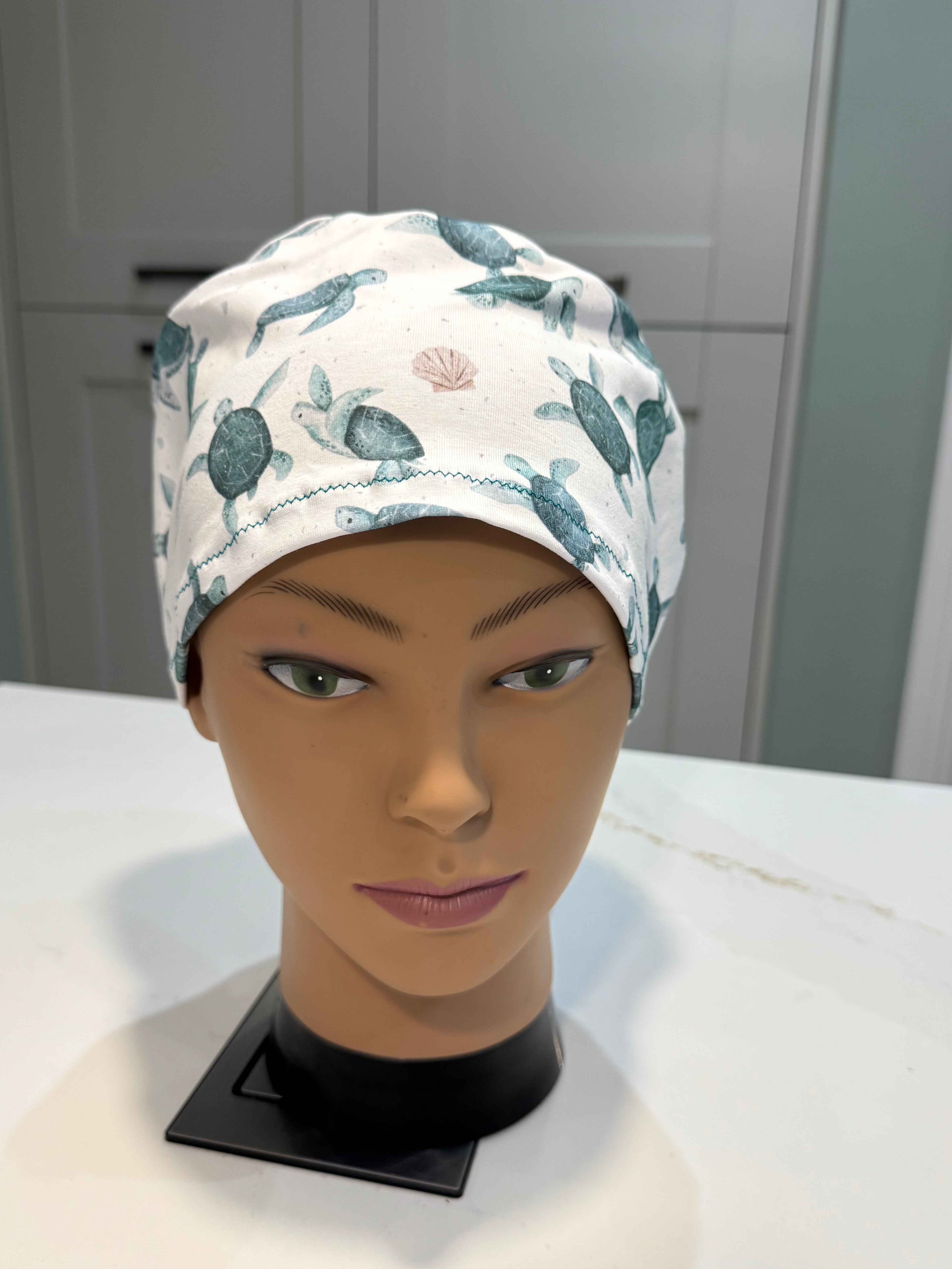 Turtle Flotilla Premium Jersey super soft and smooth cotton theatre scrub hat/cap