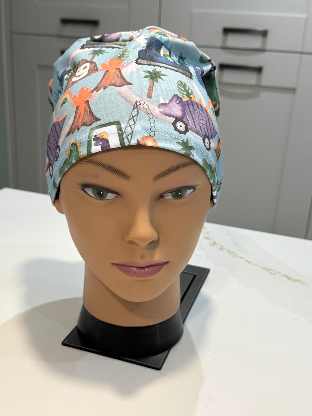 Dino Trucks Premium Jersey super soft and smooth cotton theatre scrub hat/cap.