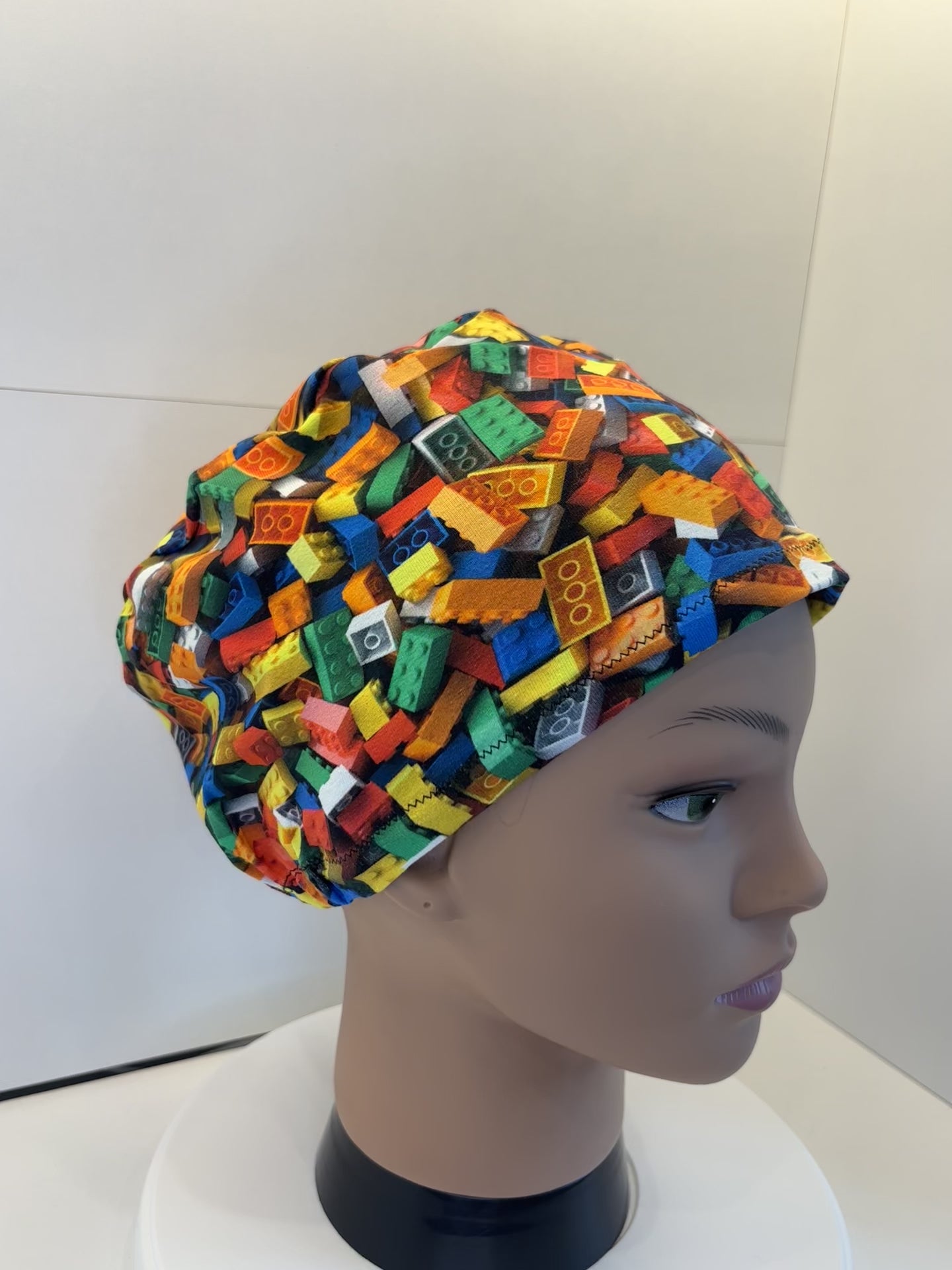 Lego Brick Premium Soft Jersey Fabric Theatre Hat/Scrub Cap