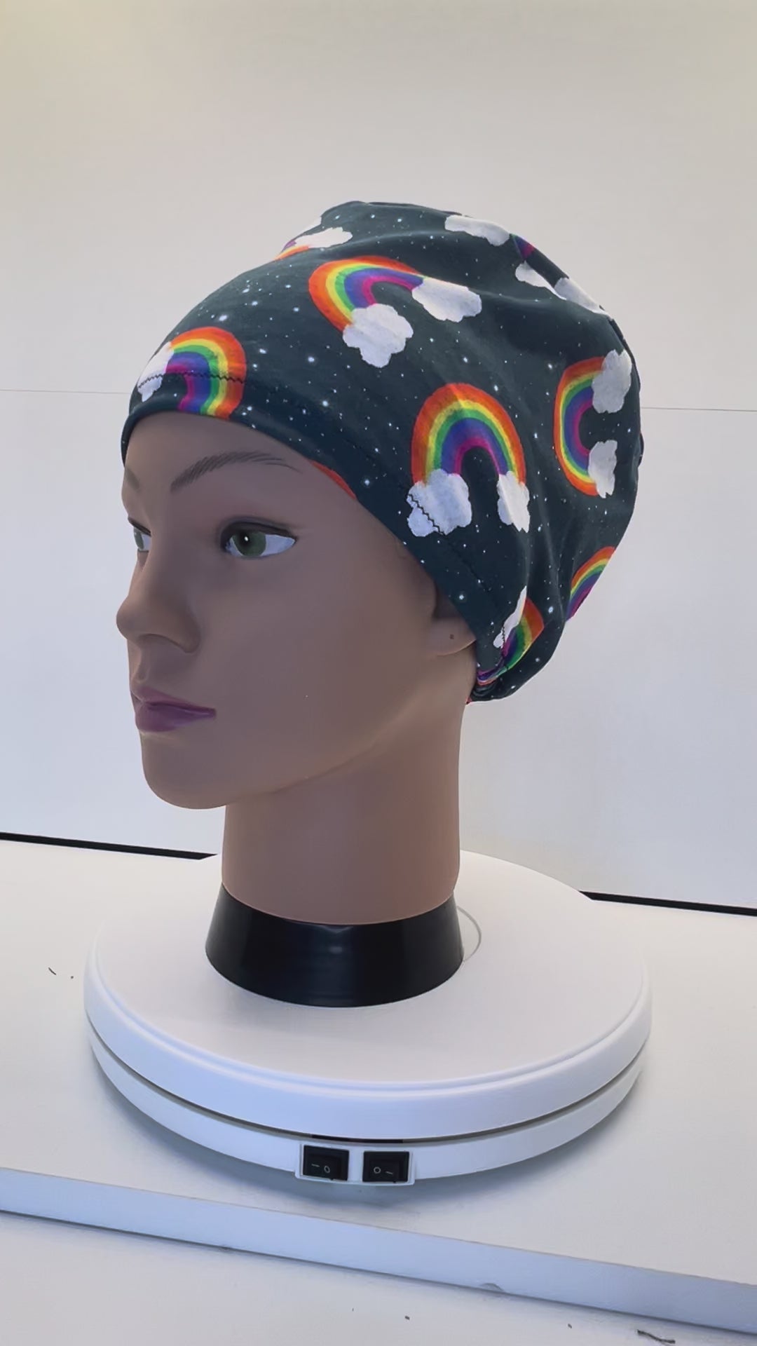 Starlight Rainbows Jersey Theatre Hat.  Standard & Large Size.
