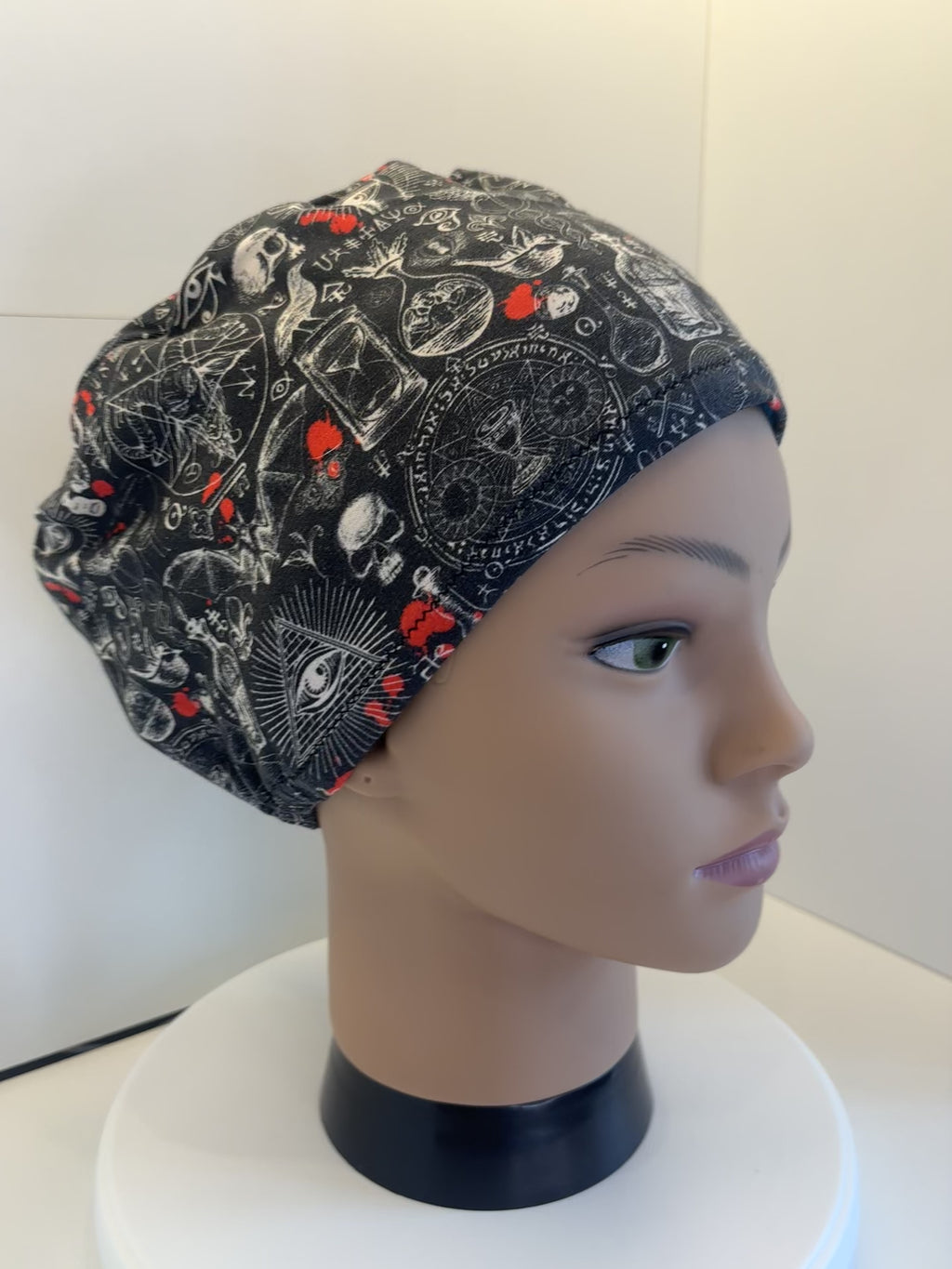 Apothecary's Notebook Premium Cotton Jersey Super Soft Surgical/Theatre Scrub Hat/Cap. UK Handmade