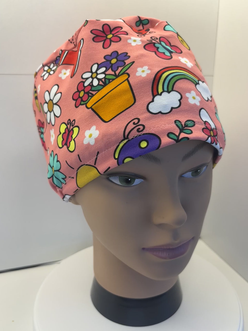 Spring Garden Premium Jersey super soft and smooth cotton theatre scrub hat/cap