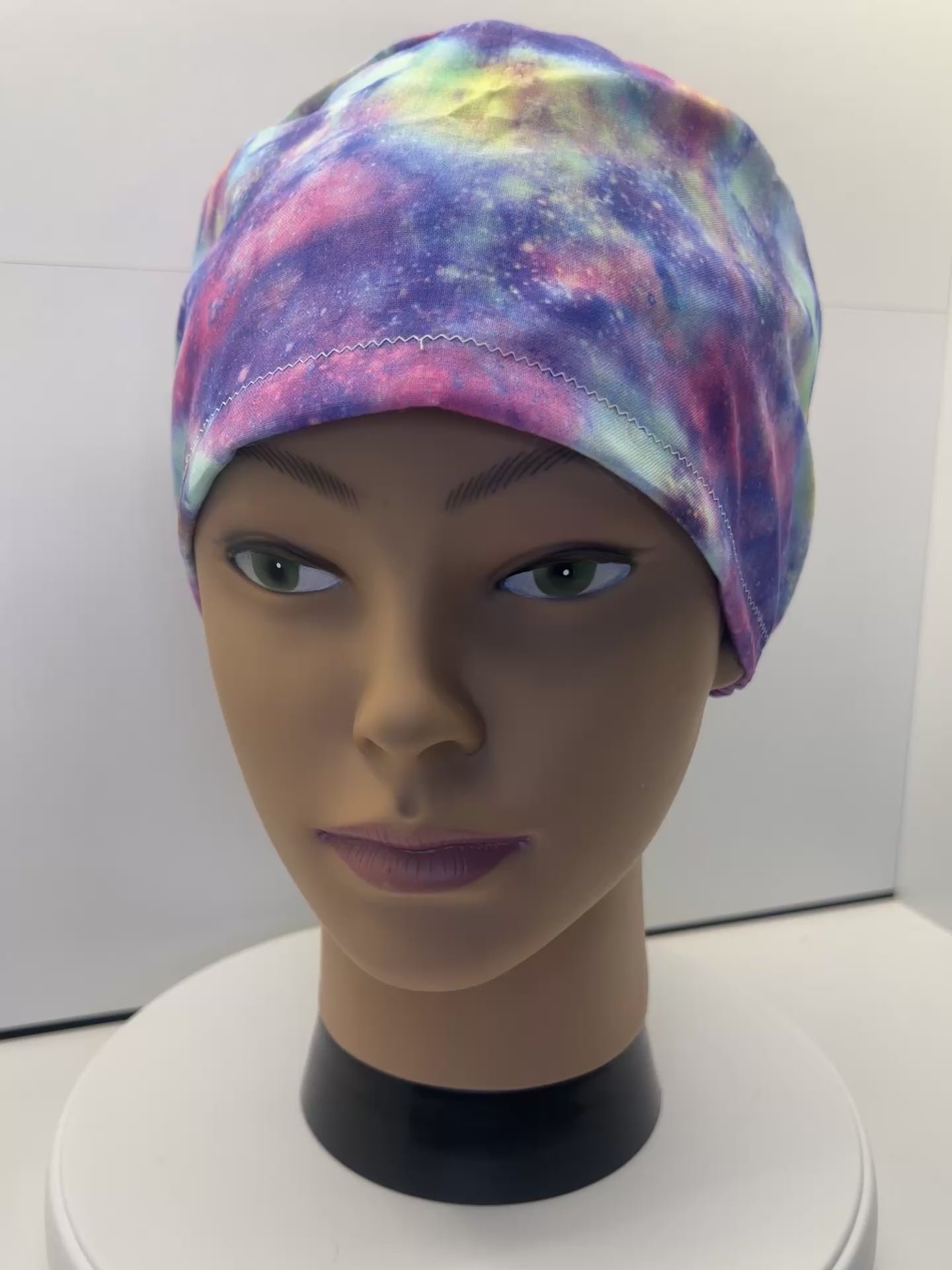 Cosmic Blush 100% Cotton Scrub Cap/Theatre Hat - Optional satin Lining