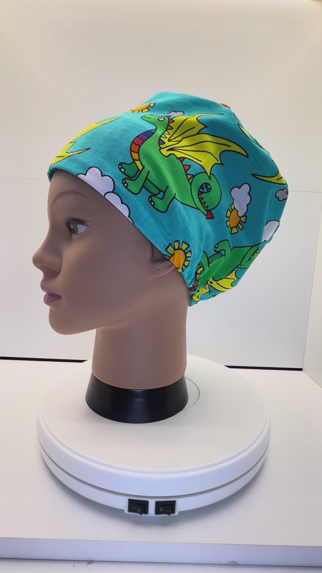 Dragon Skies Stretch Jersey Theatre Hat.  Standard & Large Size