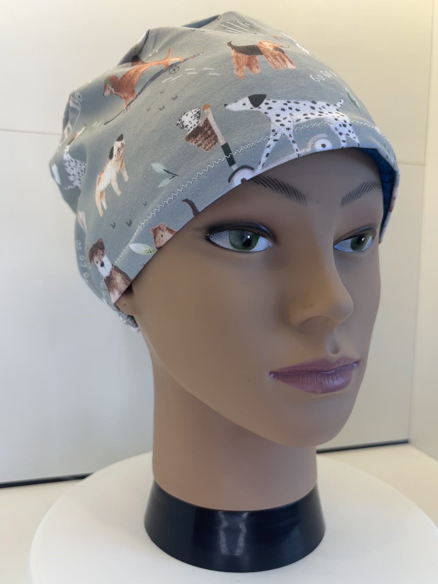 Dogs in the Park Premium Jersey super soft and smooth cotton theatre scrub hat/cap